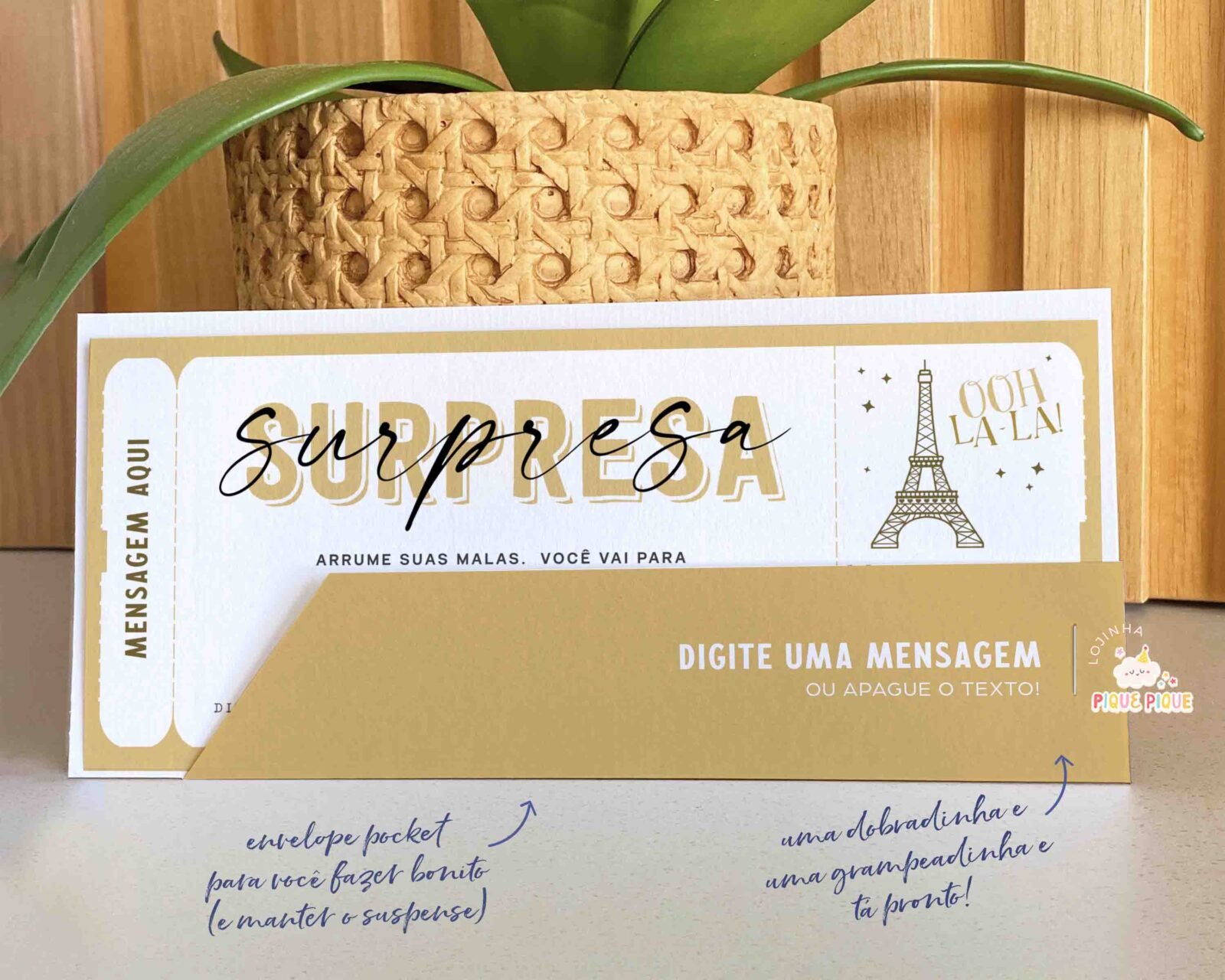 Voucher Vale Presente Viagem Surpresa Paris