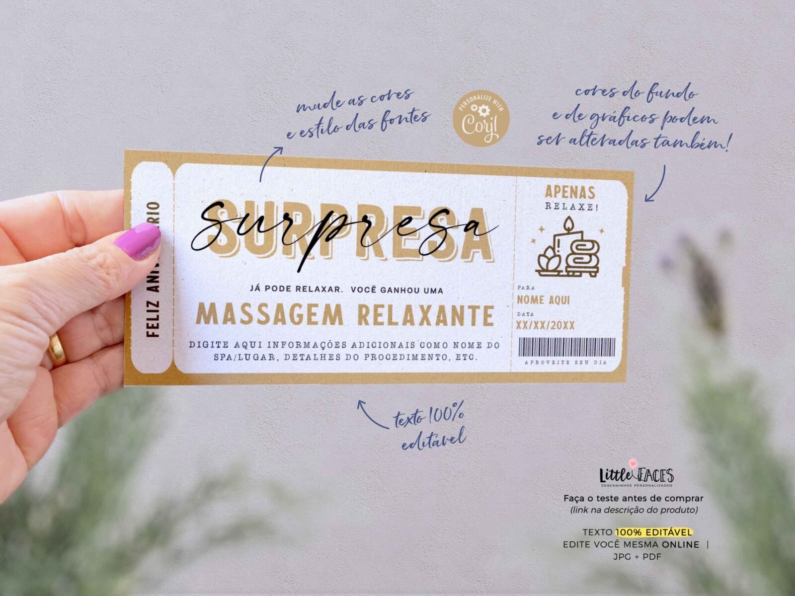 Voucher Vale Presente Massagem Surpresa Spa Day - Image 3