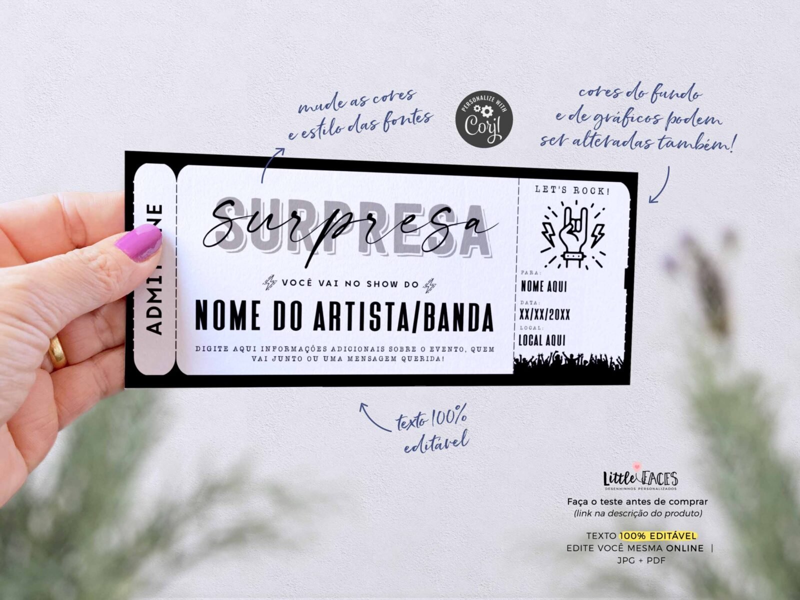 Voucher Vale Presente Entrada Show Rock Surpresa - Image 2