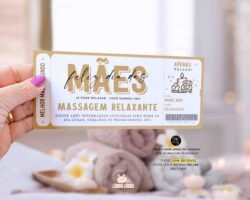 Voucher Vale Presente de Dia das Mães Spa Day