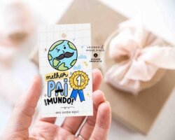 Tag para presente dia dos pais Melhor pai do mundo