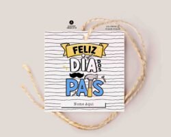 Feliz dia dos Pais Tag para presente dia dos pais para imprimir